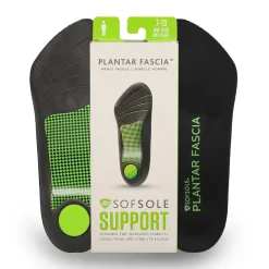 Sof Sole 3 4 Plantar Fascia Arch Supports Men Black Clearance