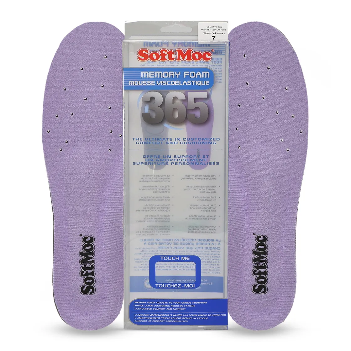 SoftMoc Shoe Care Antifatigue Memory Foam Insole Women Purple