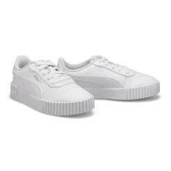 Puma Carina 2.0 PS Girls White/Silver Hot