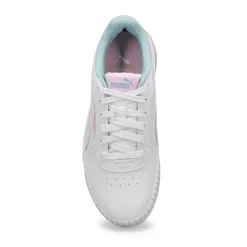 Puma Carina 2.0 Tropical Jr Girls White/Turquoise/Grape New