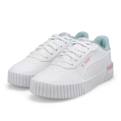 Puma Carina 2.0 Tropical Jr Girls White/Turquoise/Grape New