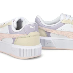 Puma Carina Mia Girls White/Jasmine Flower/Alpine Snow Sale