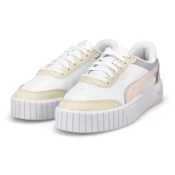 Puma Carina Mia Girls White/Jasmine Flower/Alpine Snow Sale