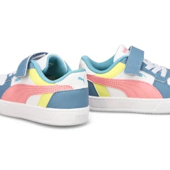 Puma Caven 2.0 Block Baby and Toddlers White/Pinkscape/Cool Blue Sale