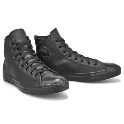 Converse Chuck Taylor All Star Leather Men Black Mono New