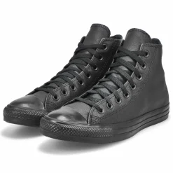 Converse Chuck Taylor All Star Leather Men Black Mono New