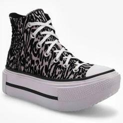 Converse Chuck Taylor All Star Leopard-Double Stack Hi Women Frozen Thistle Sale