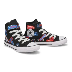 Converse Chuck Taylor All Star 1V Sticker Stash Boys Black/Fever/Blue Discount