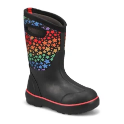 Bogs Classic II Rainbow Stars Girls Black/Multi