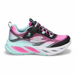 Skechers Cosmic Glow Girls Black/Multi Hot