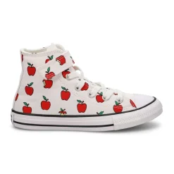 Converse CTAS Checkered Accents Girls Light Dune/Egret/Red Discount