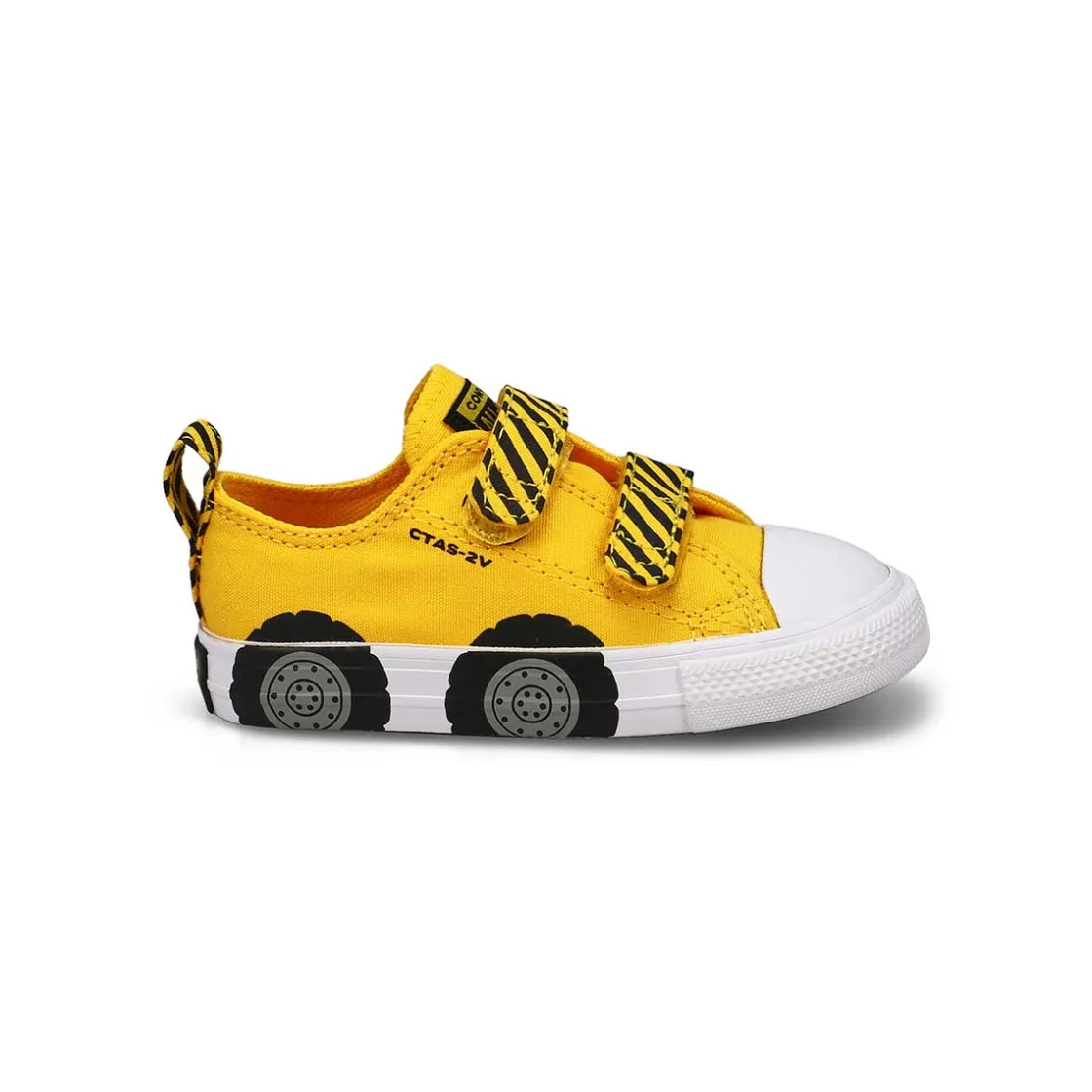 Converse CTAS 2V - Construction Baby and Toddlers Amarillo/Black/White Hot