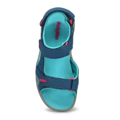 SoftMoc Daisy Girls Navy/Turquoise Hot