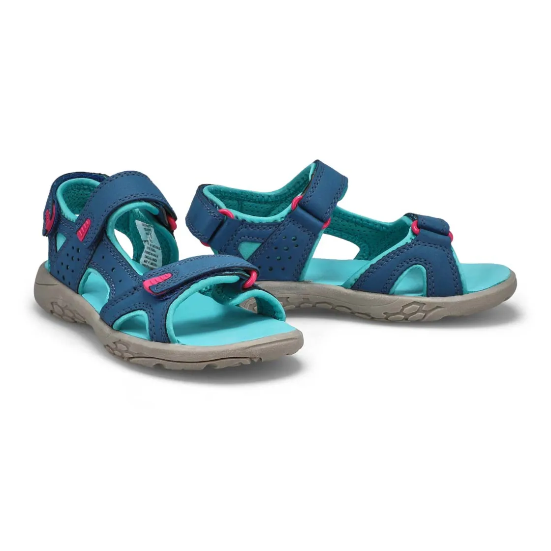 SoftMoc Daisy Girls Navy/Turquoise Hot