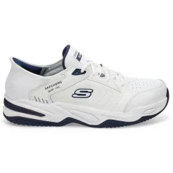 Skechers Durham Delvor Men Whte/Navy Sale