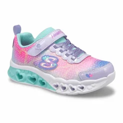 Skechers Flutter Heart Lights - Simply Love Girls Lavender/Multi Online