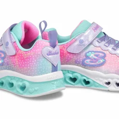 Skechers Flutter Heart Lights - Simply Love Girls Lavender/Multi Online