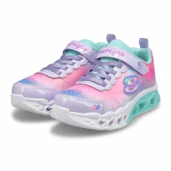 Skechers Flutter Heart Lights - Simply Love Girls Lavender/Multi Online