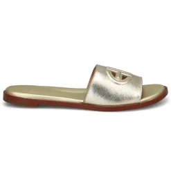 Cole Haan Flynn Logo Slide Women Gold Clearance