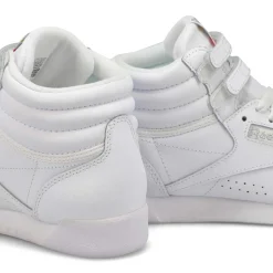 Reebok Freestyle Hi Women White/Silver Clearance