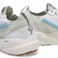 Brooks Glycerin Stealthfit 22 Men White/Oyster/Blue Sale