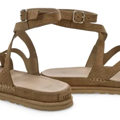 UGG Golden Gaze Embossed Ankle Wrap Women Mustard Seed