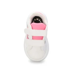 Adidas Grand Court 2.0 CF I Baby and Toddlers White/Bliss Pink/Black New