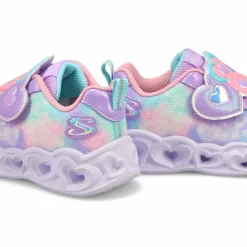 Skechers Heart Lights Baby and Toddlers Lavender/Light Pink New