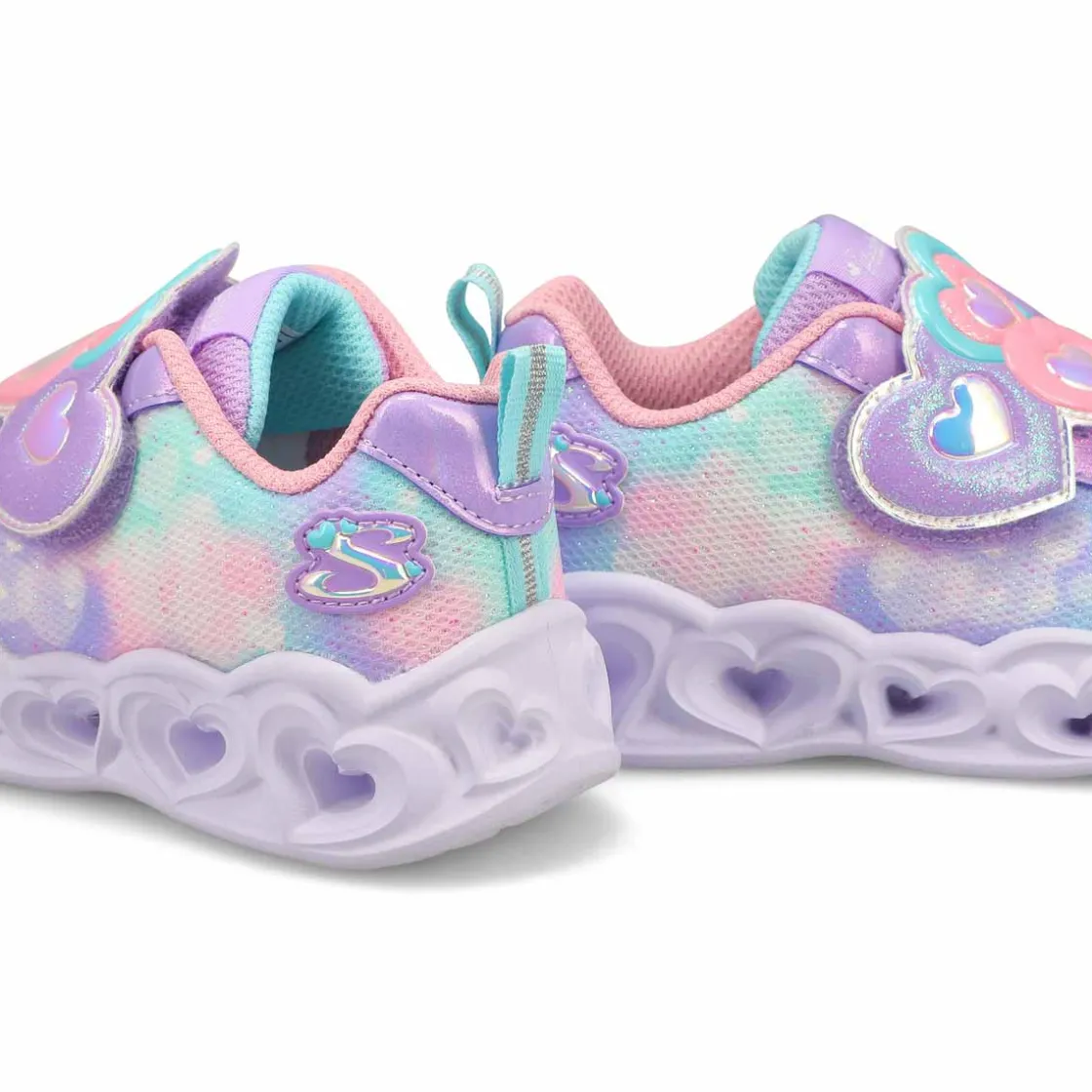 Skechers Heart Lights Baby and Toddlers Lavender/Light Pink New