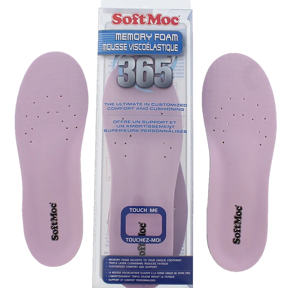SoftMoc Shoe Care Hi Density Memory Foam Insole Women Mauve New