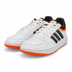 Adidas Hoops 3.0 K Kids White/Black/Orange Discount