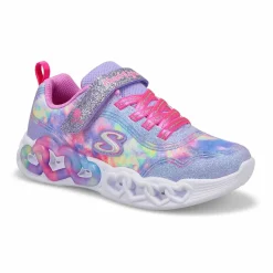 Skechers Infinite Heart Lights Girls Lavender/Multi Best
