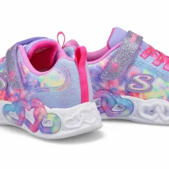Skechers Infinite Heart Lights Girls Lavender/Multi Best