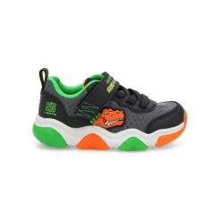 Skechers Mighty Glow 2.0 Dino-Bolt Baby and Toddlers Black/Charcoal/Orange Discount