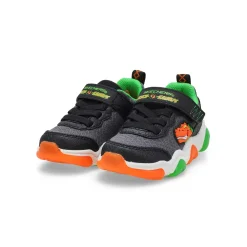 Skechers Mighty Glow 2.0 Dino-Bolt Baby and Toddlers Black/Charcoal/Orange Discount