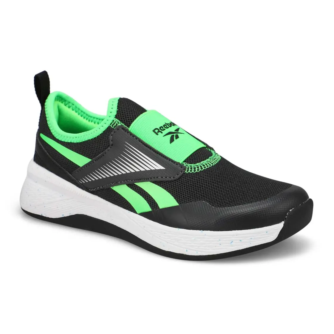 Reebok Nano Play Slip-On Kids Grey/Black/Solar Lime Clearance