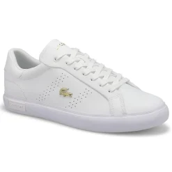 Lacoste Powercourt 2.0 Leather Women White/Gold