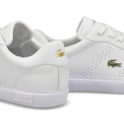 Lacoste Powercourt 2.0 Leather Women White/Gold