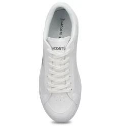 Lacoste Powercourt Leather Women White/Black Hot