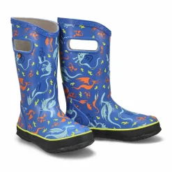Bogs Rainboot Dragons Boys Blue Multi Sale