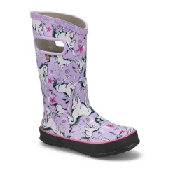 Bogs Rainboot Unicorn Awesome Girls Lavender New