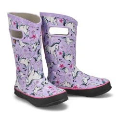 Bogs Rainboot Unicorn Awesome Girls Lavender New