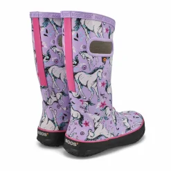 Bogs Rainboot Unicorn Awesome Girls Lavender New