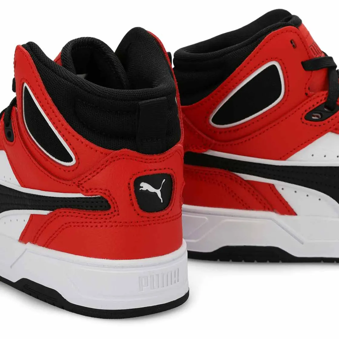 Puma Rebound Break Mid Boys Red/Black/White Outlet