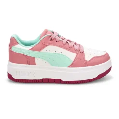 Puma Rebound Femme Girls White/Mint Melt/Poised Pink Online