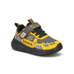 Skechers Skech Tracks Baby and Toddlers Charcoal/Yellow Sale