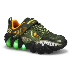 Skechers Skech-O-Saurus Lights 2.0 Boys Olive Hot
