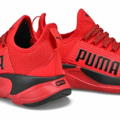 Puma Softride Premier Slip On Jr Kids Black/Red Clearance