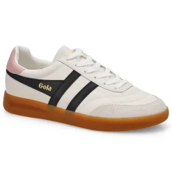 Gola Stadia Leather Women White/Black/Chalk Pink/Gum Best