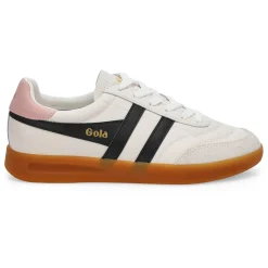 Gola Stadia Leather Women White/Black/Chalk Pink/Gum Best